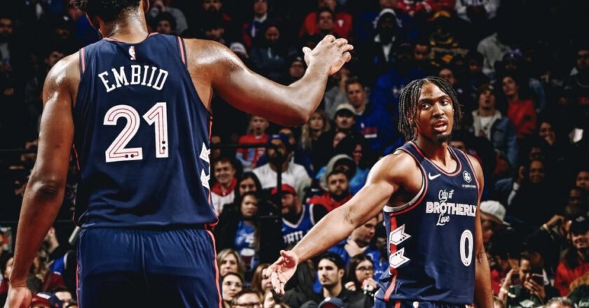 Duo dynamique des 76ers : Joel Embiid et Tyrese Maxey