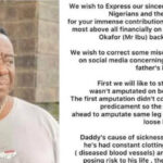 La star du rire nigériane, Mr Ibu, subit à nouveau une amputation de jambe