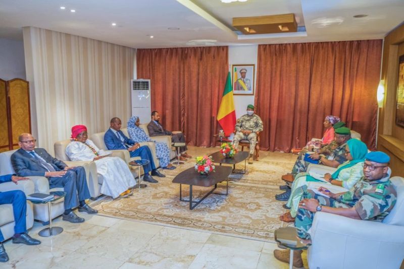 Diplomatie au Mali Le Président de la Transition reçoit une délégation tchadienne