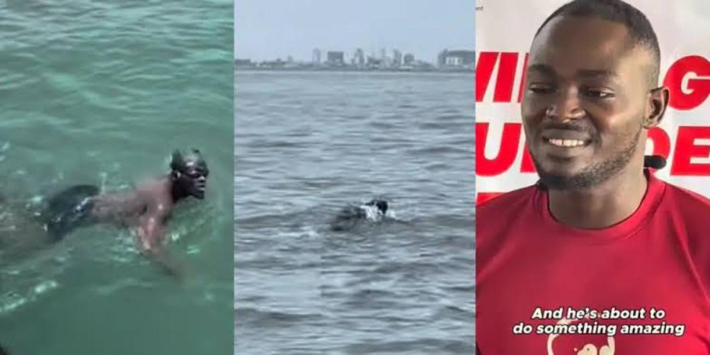 La nage héroïque de ce Nigérian pour la santé mentale marque l'histoire de Lagos