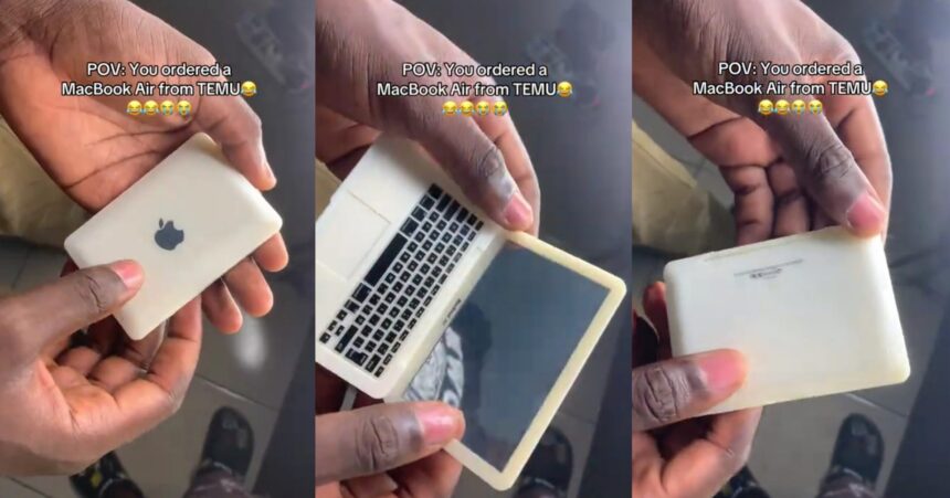 Une commande en ligne qui ne s’est pas passée comme prévu : au lieu d’un MacBook Air, il reçoit un miroir