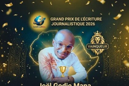 Grand Prix de l’Écriture Journalistique 2026 : Joël Godje Mana, la voix des enfants oubliés