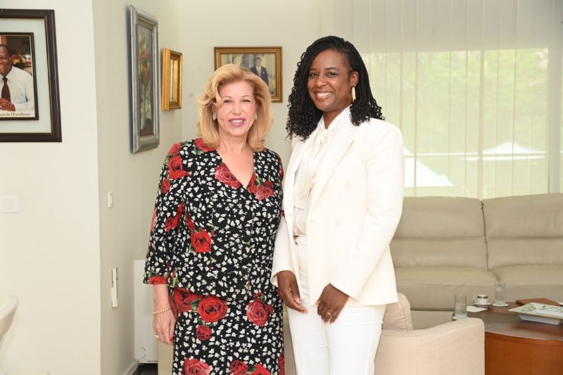 Charlotte Dipanda reçue par Dominique Ouattara avant son concert d&rsquo;Abidjan